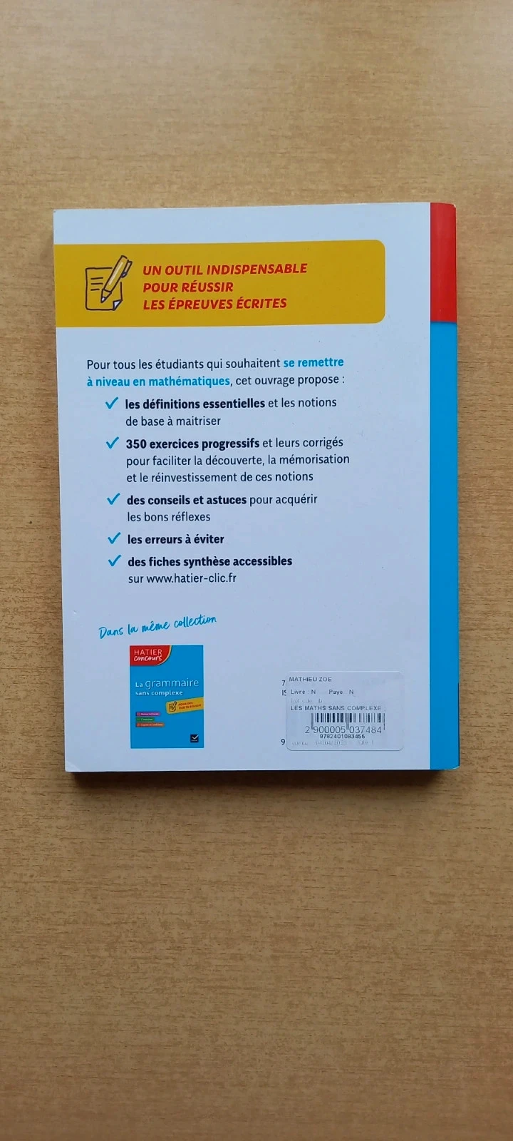Les maths sans complexe Hatier concours CRPE – photo 2